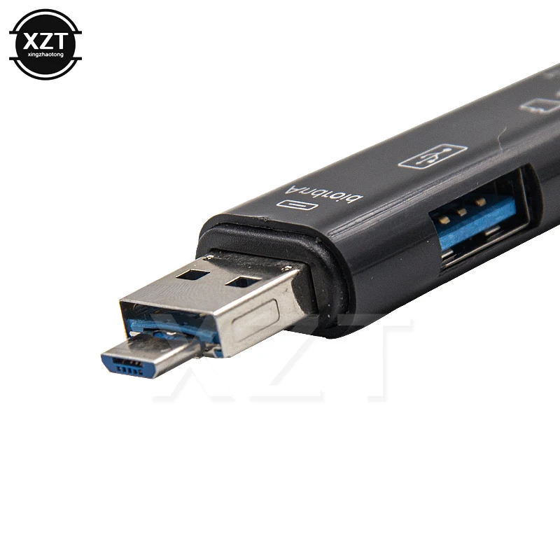 Новинка 2,0 OTG кард-ридер USB MicroUSB TypeC интерфейс с Micro SD TF слот для карт флэш-памяти для мобильного телефона планшета