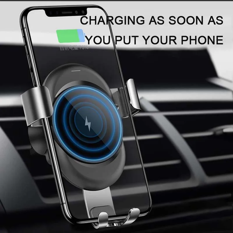 

2018 Cafele Qi Wireless Charger for iPhone X 8 Plus Fast Wireless Charging Pad Car Holder Stand for Samsung Galaxy S9 S8 Note 8