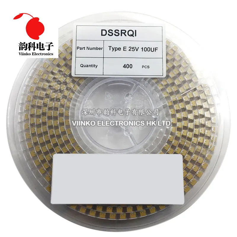 400 шт. Танталовый конденсатор SMD типа E 7343-43 100UF 1000 мкФ 6 в 25 107 108 | Электронные