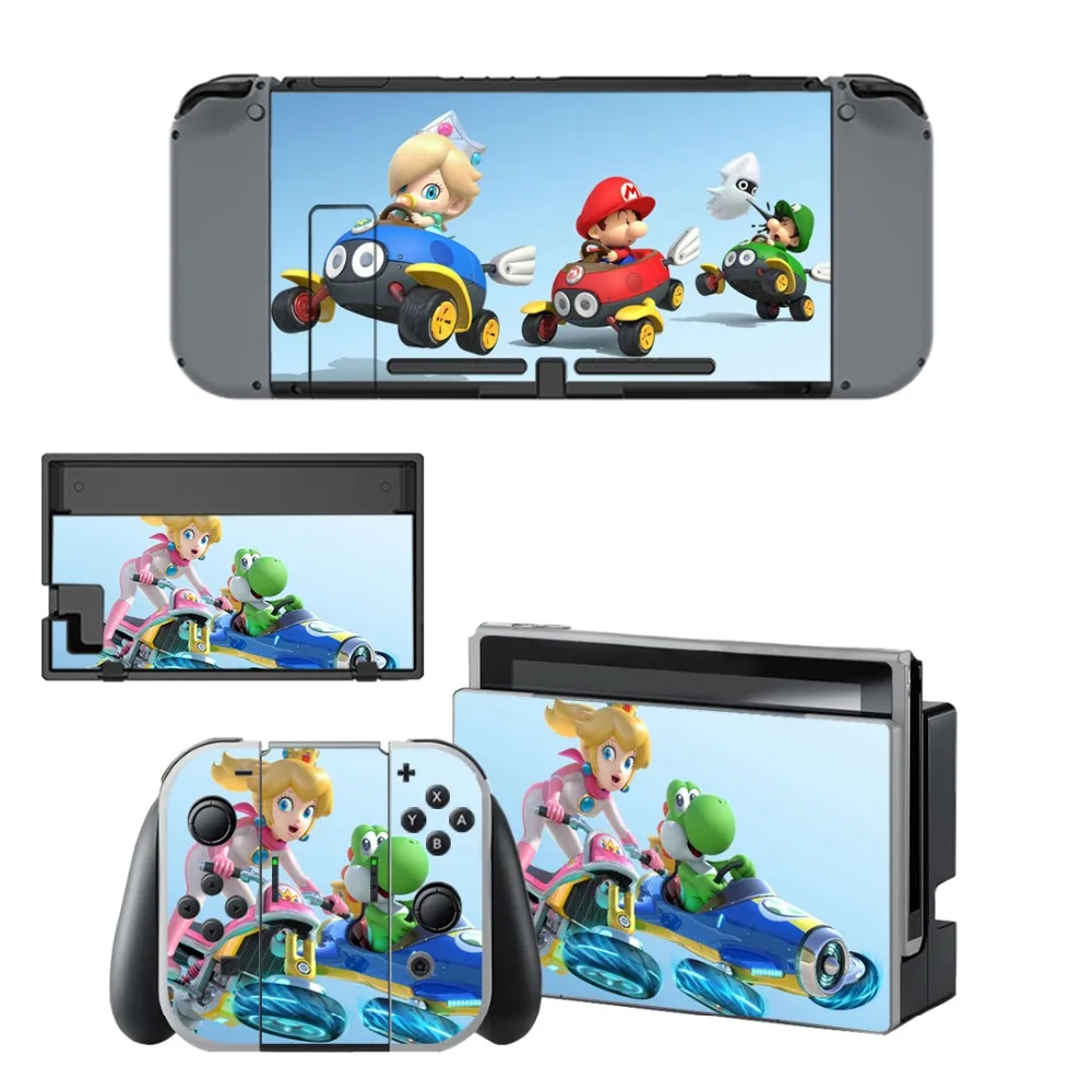 Для Super Mario Kart 8 наклейка протектор виниловая кожа Наклейка для Nintendo переключатель