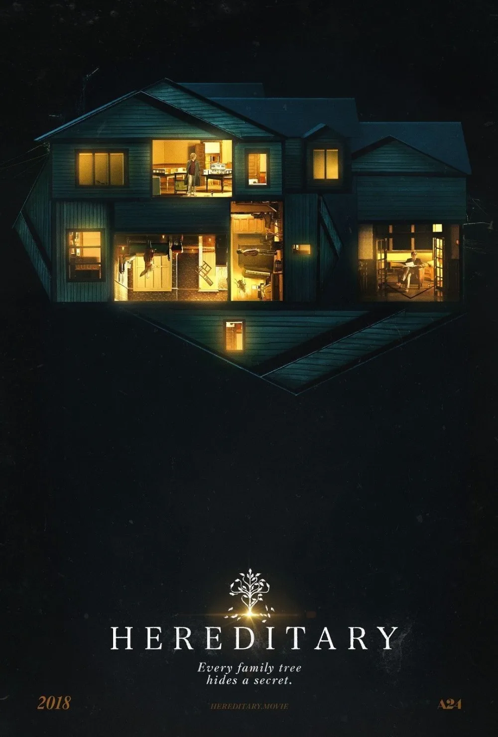 

N-926 Hereditary (2018) Movie Horror Film Classic Film2 POSTER L-W Canvas Art Print Decoration 14x21 20x30 24x36