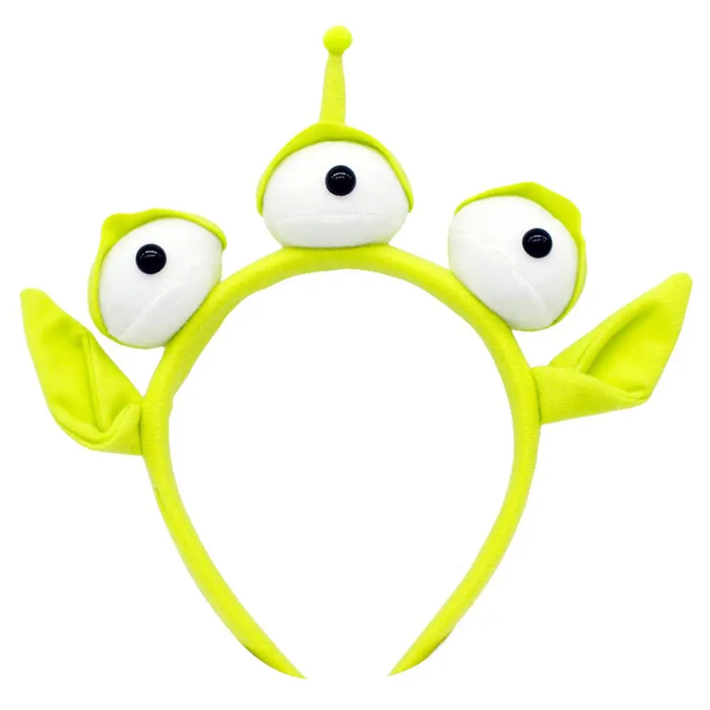 

Green Monster Headband Party Headdress Eyeball Hairband Sweatband Headwrap Alien Furry Costume Headdress Gift