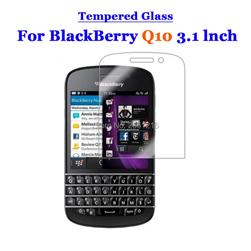 

For BlackBerry Q10 3.1 Inch Tempered Glass 9H 2.5D Premium Screen Protector Film For BlackBerry Q10 3.1"