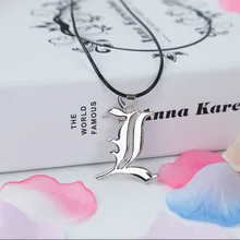 Death Note Double L Yagami ожерелье без мейнстрима Смарт аниме модные ювелирные изделия Кулон Косплей унисекс аксессуары
