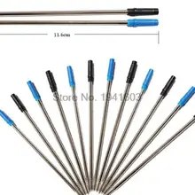 12 шт./лот, Шариковая заправка типа крест, наконечник м, черный или синий, на выбор, стандартная ручка, Канцелярский набор для руководителя