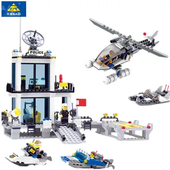

6726 536pcs Police Station Constructor Model Kit Blocks Compatible LEGO Bricks Toys for Boys Girls Children Modeling