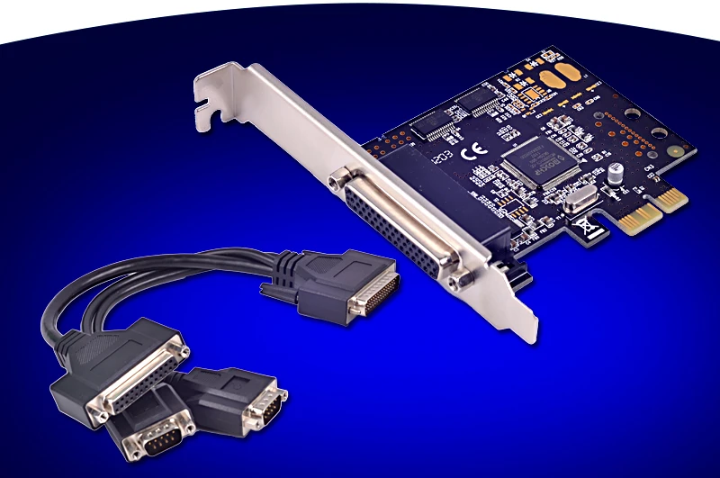 for 7 8 RS232 2 Port PCIE to Serial X1 Bus Bandwidth 2.5 Gbps Pci