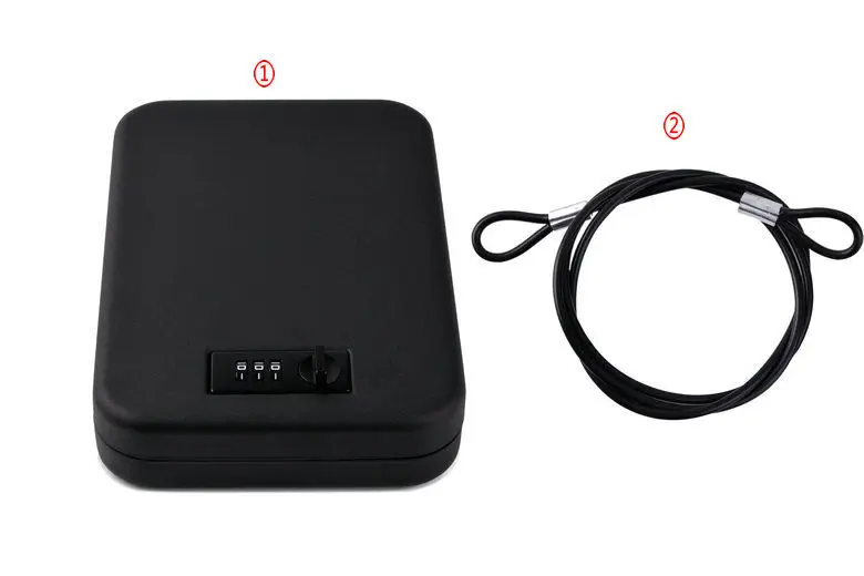 Safe Box Solid Steel Security Key Gun Valuables Jewelry Box Protable Security Biometric Fingerprint Safes Strongbox