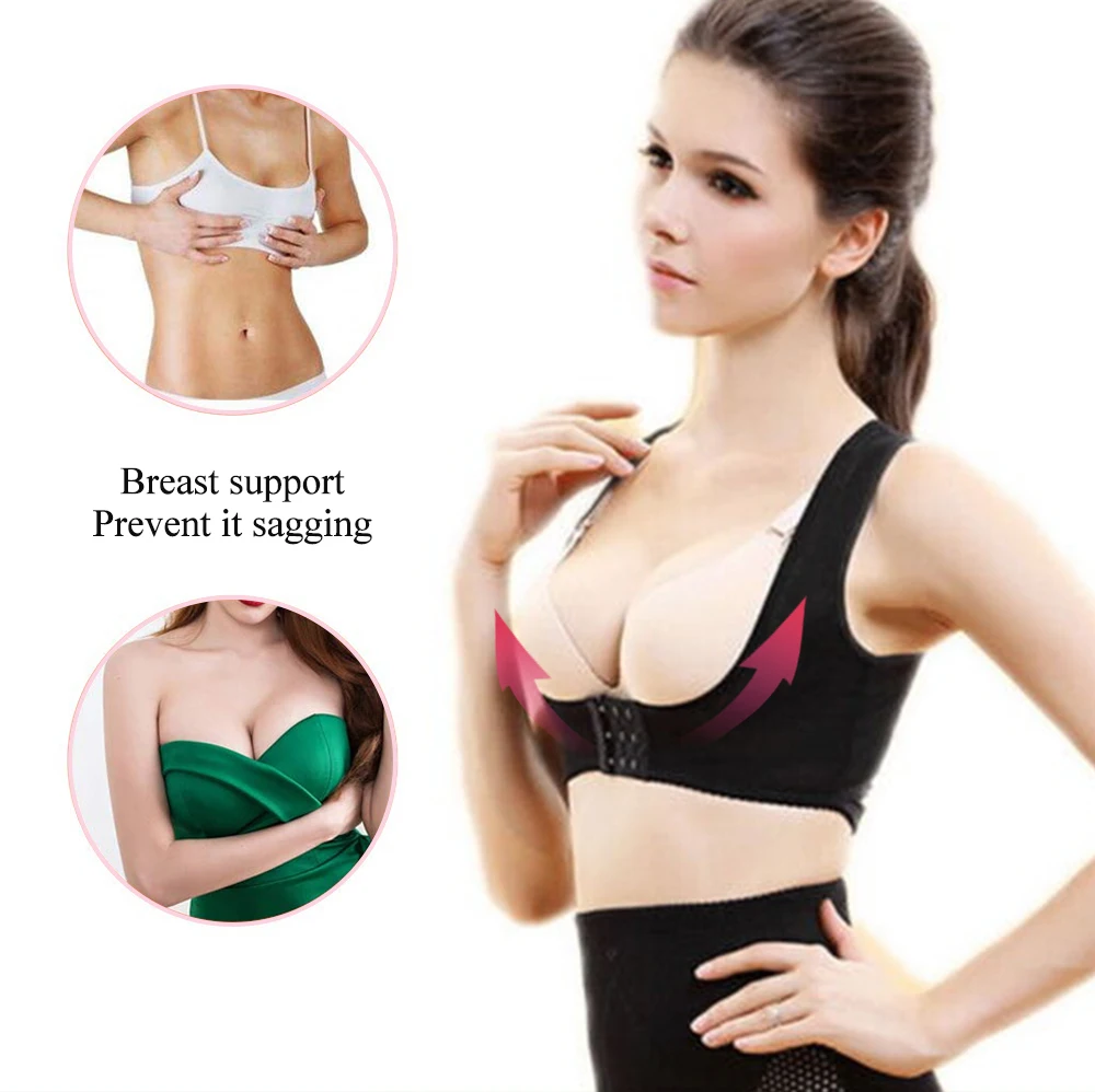 

Women Breast Correction Chest Support Belt Posture Corrector Body Shaper Shoulder Brace Chest Care Corset Lift Tool Bra S-XL