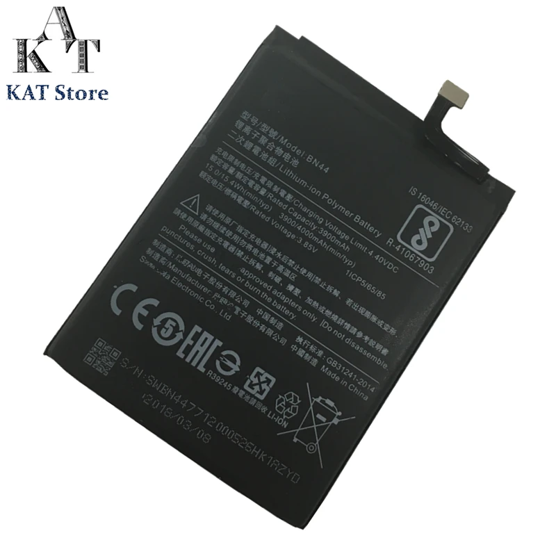 Mobile Phone Battery For Xiaomi Redmi 5 plus 3900mAh Lithium ion