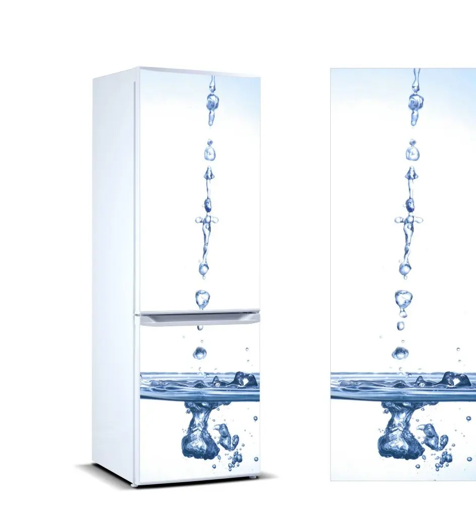 

3D Fridge Sticker Refrigerator Waterdrop Dishwasher Door Cover Kitchen Home Decoration Accessories Modern 3d Wall Stickers