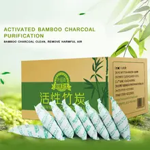 50 г/пакет автомобильный активированный бамбуковый уголь освежитель воздуха для удаления метанола запах мякоти Чистый Очиститель воздуха очищающий