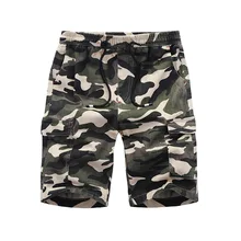 Camouflage Sports Military Shorts Men New Summer Casual Beach Shorts Male Elastic Waist Short Pants Breathable Boardshorts