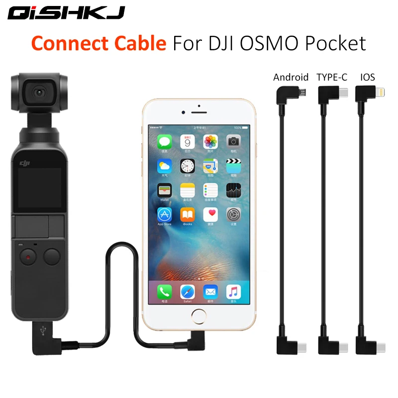 

30cm OSMO Pocket DJI Connect Cable Type-C to Type-C/ Micro-USB for iPad Phone Conversion Data Line DJI OSMO POCKET Accessories