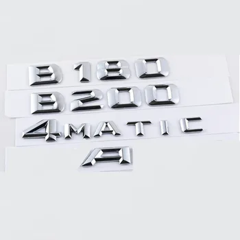 

B180 B200 Car Emblem Rear Number Letter Sticker for Mercedes Benz B Class W245 W246 W204 W203 W212 W205 Car Stickers