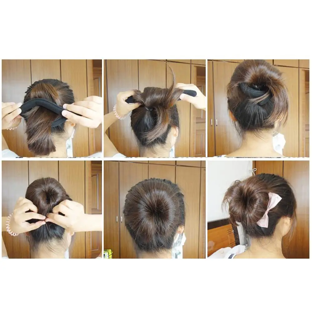 High Quality 4 Pcs 46g Foam Sponge Bun Hair Twist Clip Hairstyle