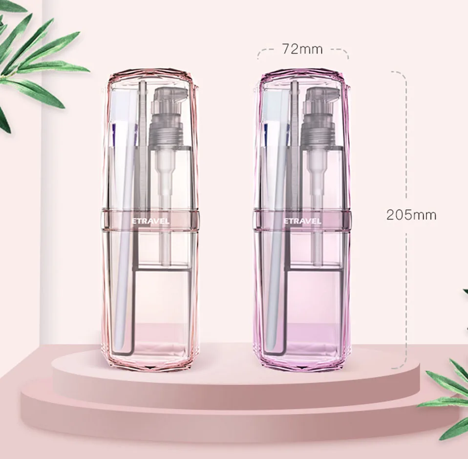 New Travel Wash Cup Portable Travel Toiletries Toothpaste Toothbrush Partition Storage box Outdoor Bathroom Accessories Sets (3)