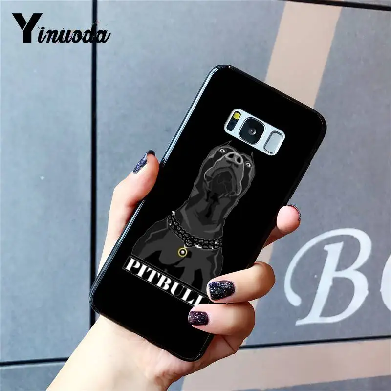 Yinuoda Pit Bull прекрасная комнатная собачка Pitbull love TPU чехол для телефона samsung Galaxy S9 plus S7 edge S6 edge plus S10 S8 plus чехол - Цвет: A6