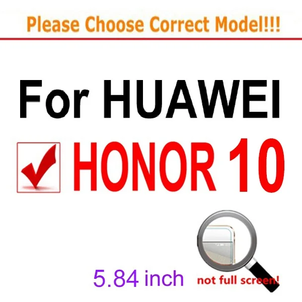 2 шт Премиум Закаленное стекло для Huawei Honor 10 Защитная пленка для экрана прозрачная защитная пленка для HUAWEI Honor 10 стекло - Цвет: For Huawei Honor 10