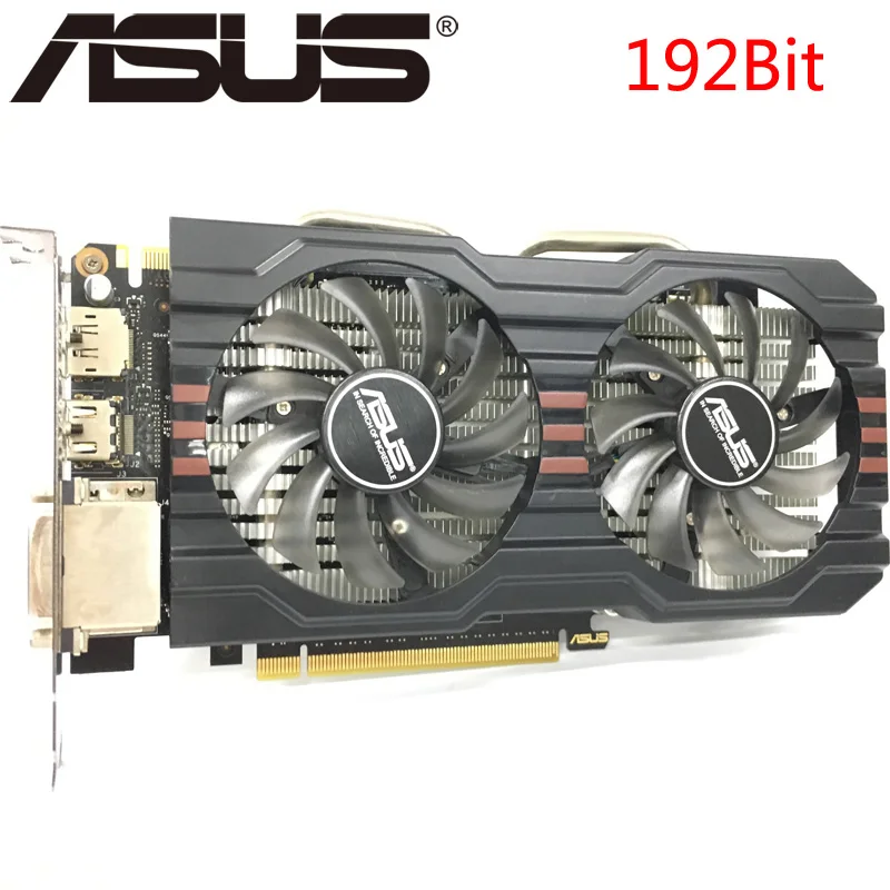 Видеокарта ASUS GTX 660 2 Гб 192 бит GDDR5 графические карты для nVIDIA Geforce GTX660 б/у VGA мощнее