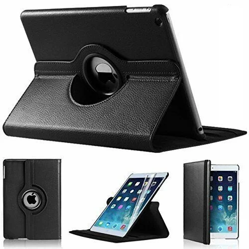 Полная защита Coque для iPad 2 iPad 3 iPad 4 чехол 360 градусов смарт авто Пробуждение сна PU чехол для iPad 2/3/4 Магнитный чехол подставка - Цвет: Black