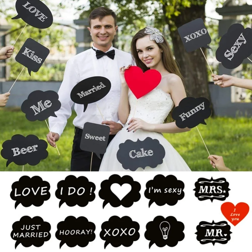 Creative 11 Unique Photo Booth Props Fun Photos Paper Cards With Strong Bamboo Stick Photobooth Props For Wedding Birthday Party Photobooth Props Aliexpress
