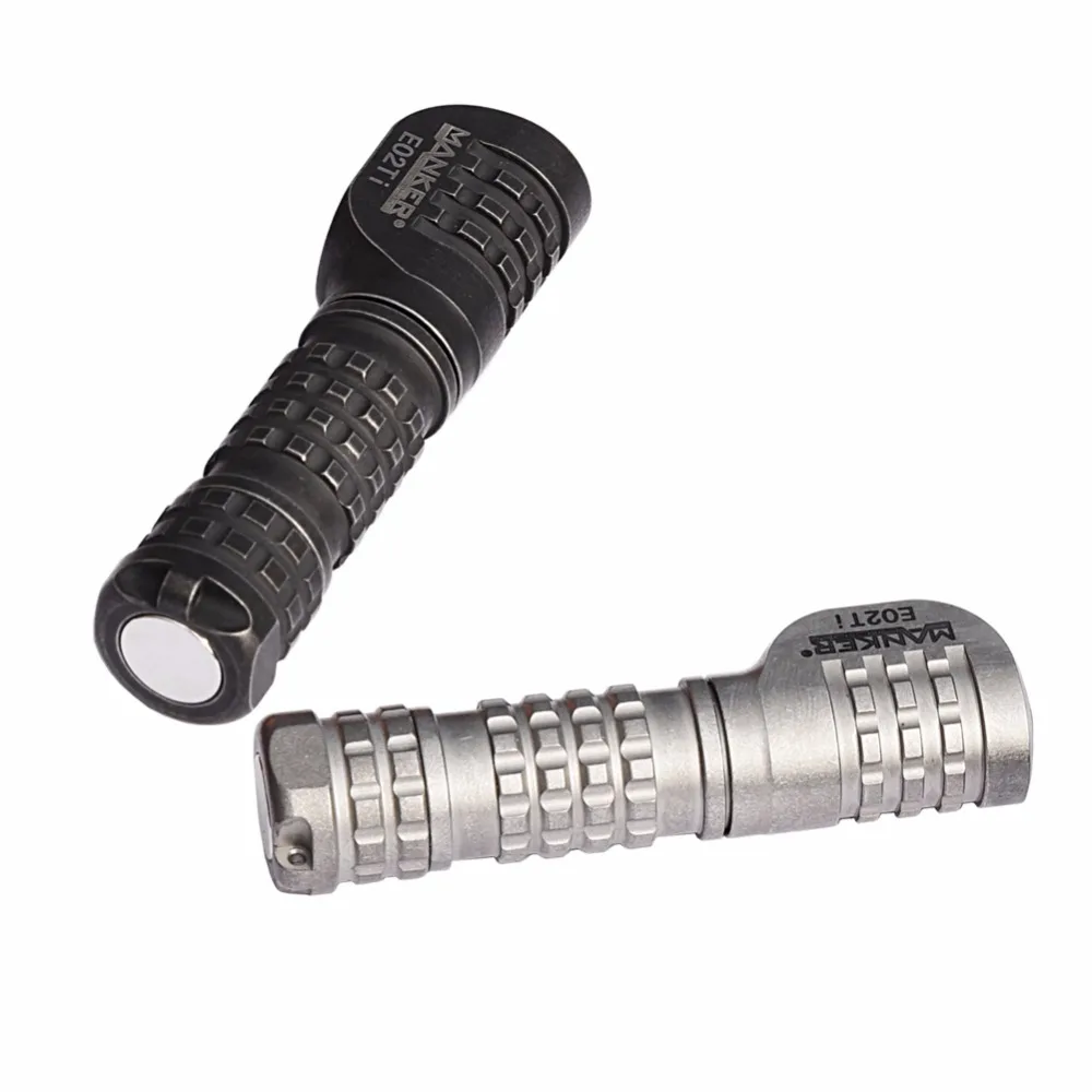  Manker E02 Ti Titanium AA Flashlight With Magnet Tail 220 Lumens CREE XPG3 LED / Nichia 219C LED An - 32844117724