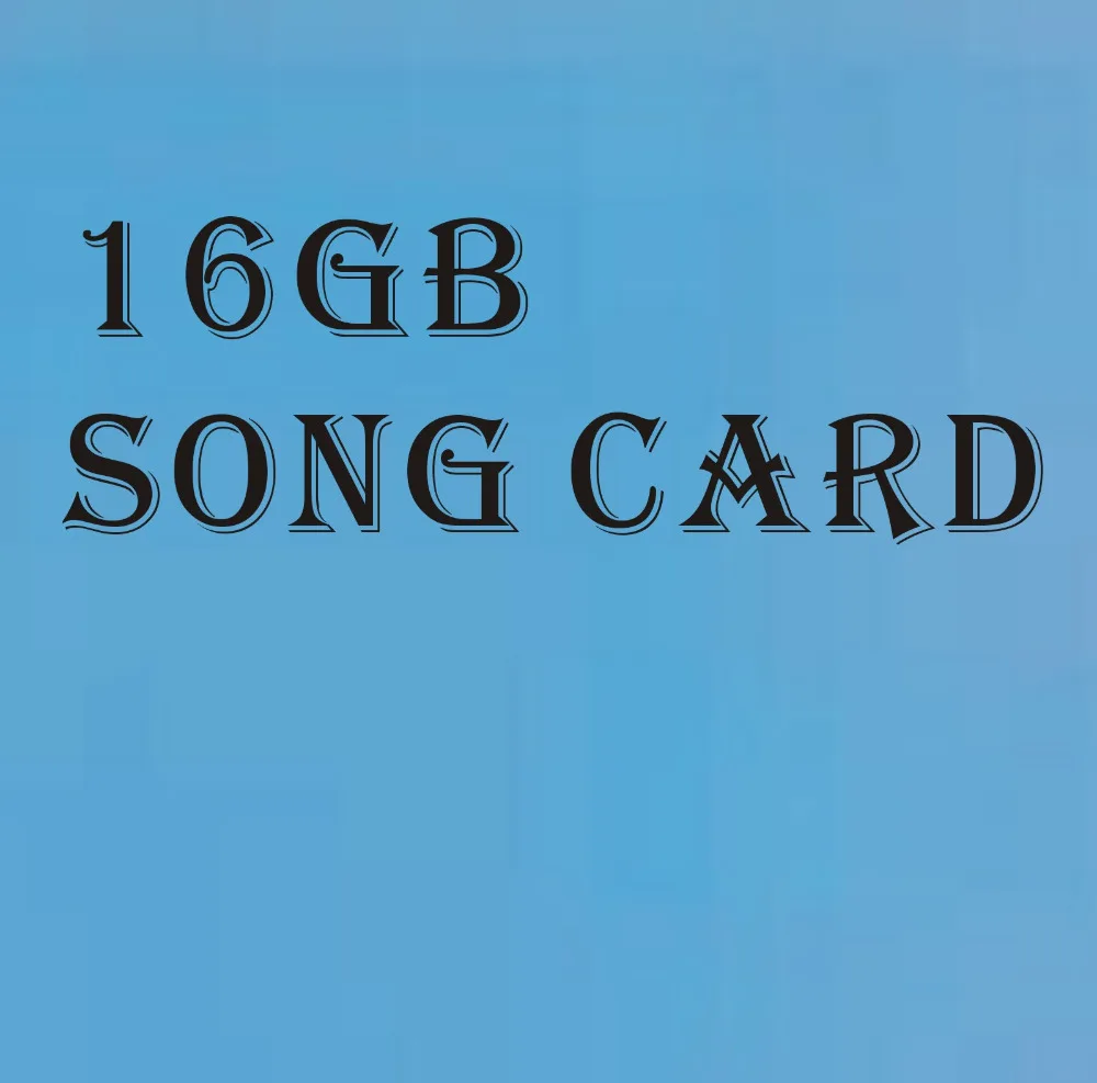 

16GB Song Card English MTV Karaoke songs For Karaoke Player Magic Karaoke Sing Microphone SD-1+