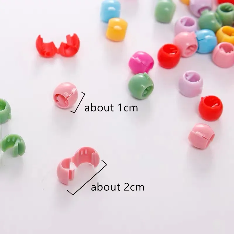 100pcs/Set Fashion Mini Hair Claws Clips Children Cute Candy Color Hair Accessories for Women Girls Plastic Headwear