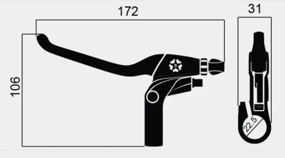 Flash Deal okfeet eBIKE BAFANG Ebrake  Cut Off Brake Lever  Electric Bicycle Part BBS01 BBS02 BBSHD Electric Bike 6