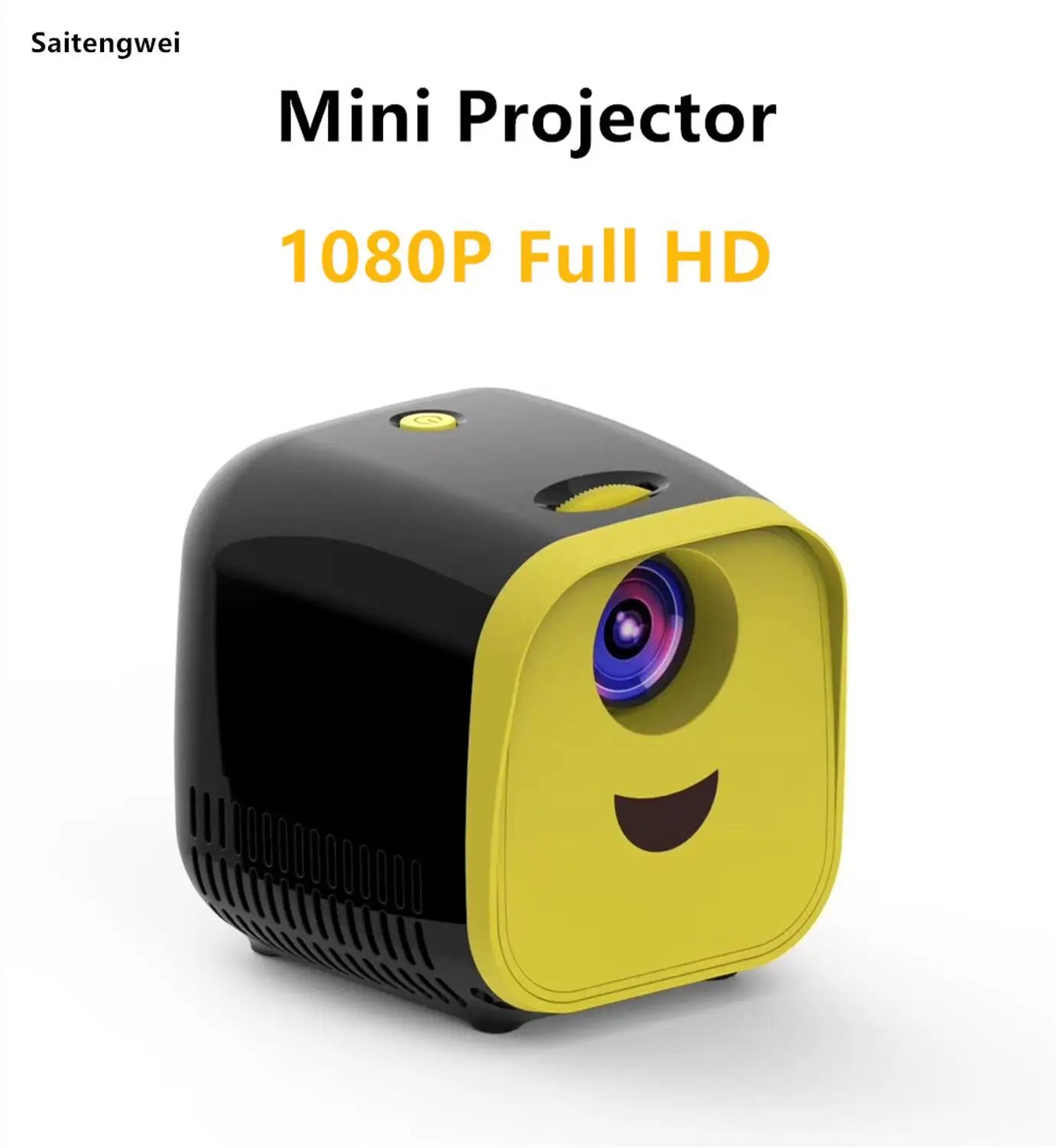 

[Black]MINI Projector Children Education Children's gift Parent-child Portable Projector Mini LED TV Home Beamer