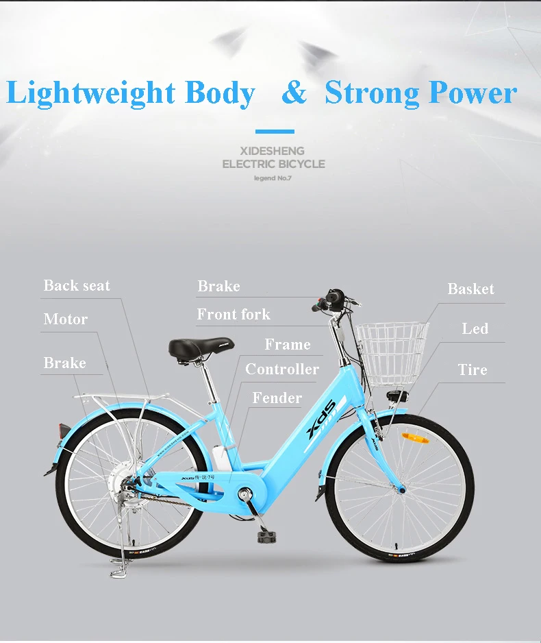 Best Electric bike  legend ultra-light aluminum alloy electric bicycle 48V lithium trolley 24-inch motorcycle electric city  ebike 0