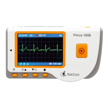 

Heal Force Prince 180B Easy Handheld Portable Unit With 3-Lead Cable & Electrodes & USB Cable Home Use
