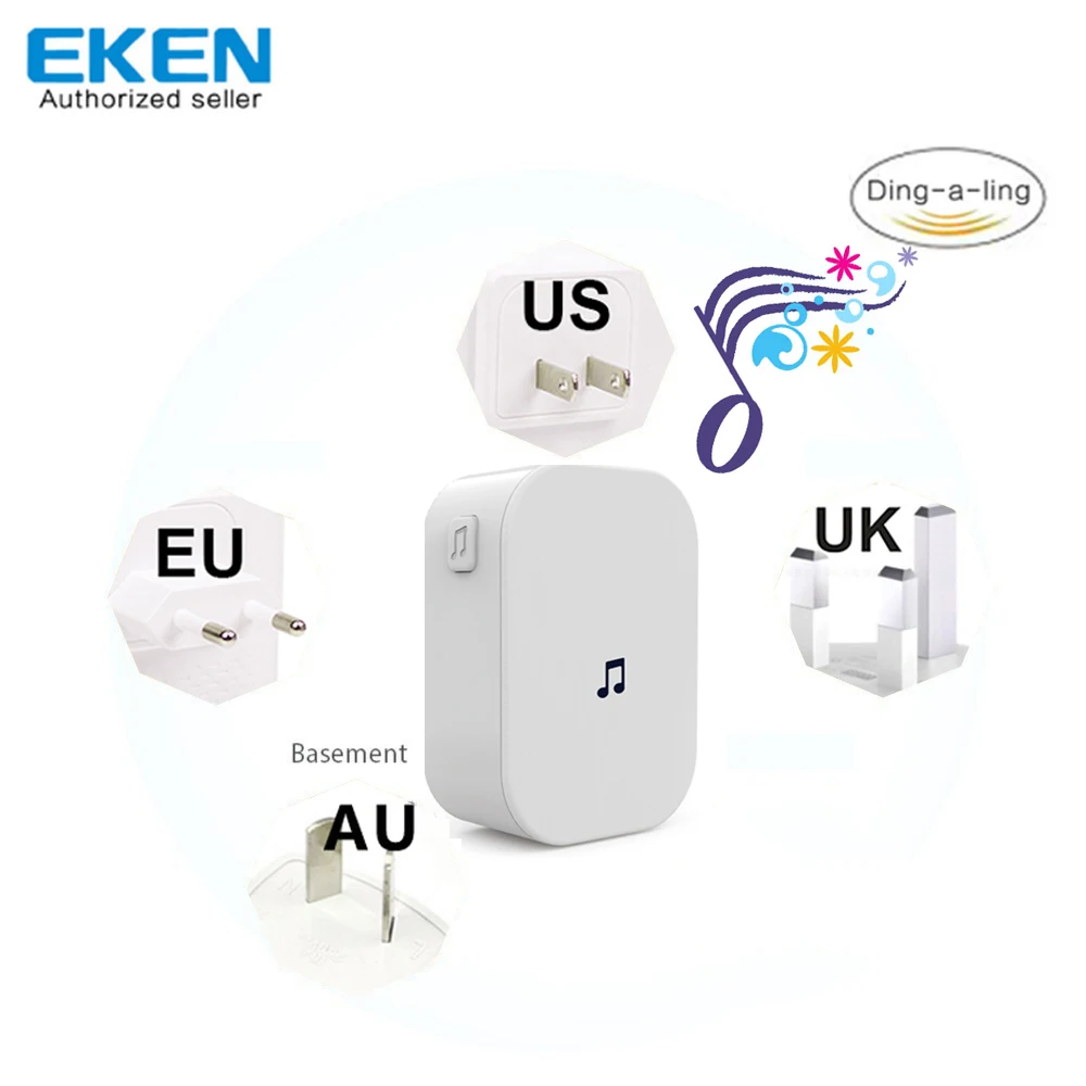 Дверной звонок EKEN для V5 V6 V7 беспроводной дверной с Wi Fi ночным видением