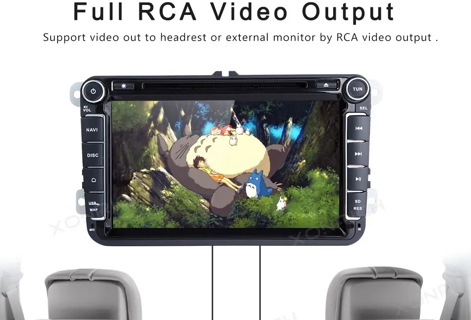 Flash Deal 2 din Android 8.1 GPS Car Multimedia For Volkswagen VW Passat b6 Polo T5 Skoda Octavia 2 3 Superb Seat leon 2 AutoRadio golf 5 6 10