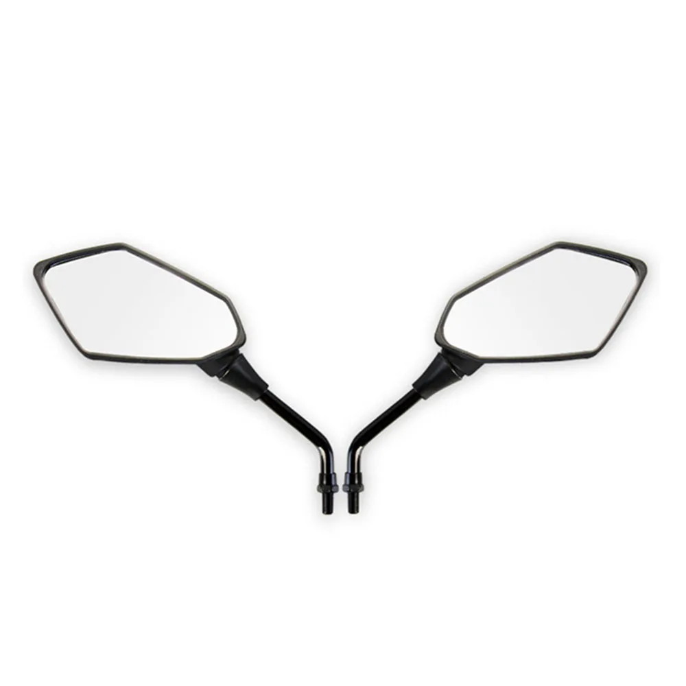 Günstige Universal Motorrad Rückspiegel Rückansicht Motorrad Roller E Bike Seite Spiegel 8mm 10mm Für Honda Kawasaki yamaha Ducati