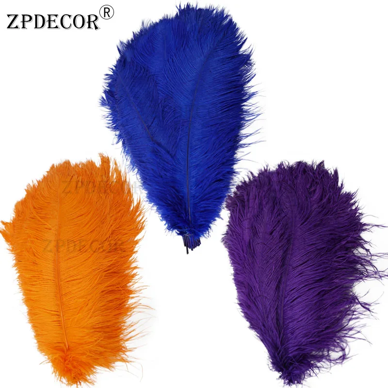 ZPDECOR 18 20 дюймов 45 50 см стандартное страусиное перо для изготовления ювелирных