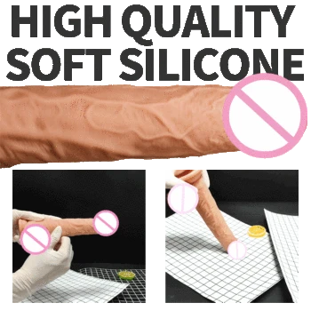 Realistic Dildo Automatic G Spot Vibrator With Suction Cup For Women Hands-Free Sex Fun, Heating Silicone Swing Expansion