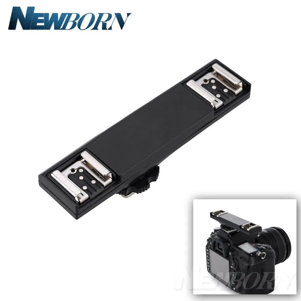 Двойной кронштейн для вспышки Speedlite с поддержкой TTL и шнуром Nikon D3200 D5200 D5300 D7000 D7100