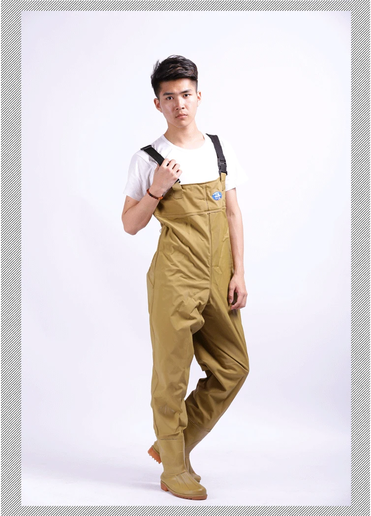 

Fishing Pants Breathable Chest Wader Waterproof Fly Fishing Boots Wader Wtocking Foot waadschoenen respirant cuissarde de peche