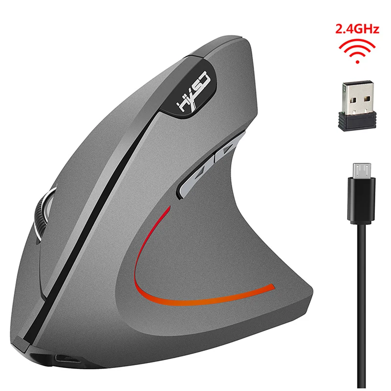 

Vertical Wireless Mouse Rechargable Bluetooth Mouse Ergonomic Vertical Wireless Mouse 2400 DPI Wireless Mice 2.4Ghz