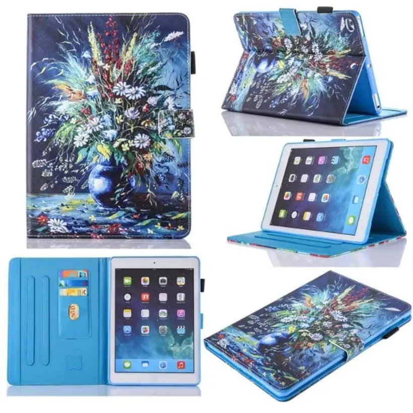 Модный чехол для Apple iPad 9,7, 2017, 2018, A1893, A1954, умный чехол для iPad Air 1, Air 2, чехол с подставкой, пленка, ручка (art.: 7a4cd4d49) - 7a4cd4d49