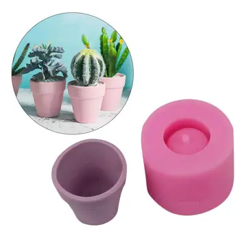 

3D barrel flower pot shape silicone mold 7 * 7 * 6cm Fondant cake mold declaration tools DIY clay resin craft mold