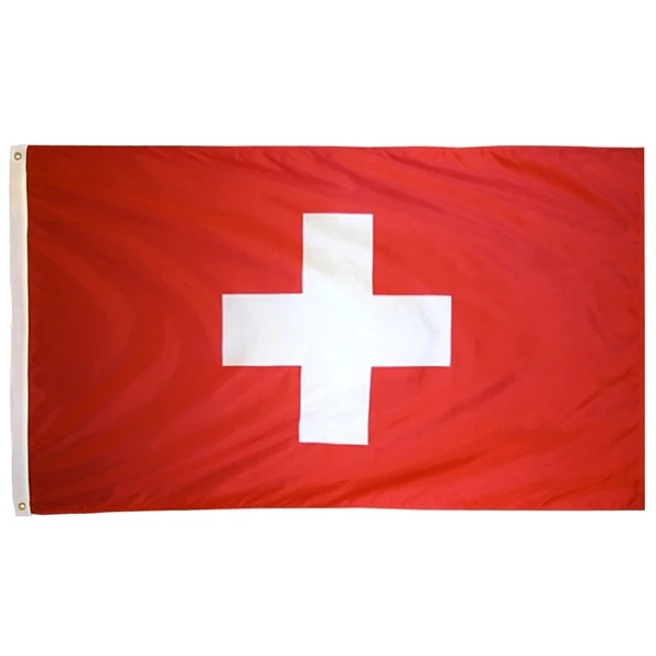 

johnin 90*150cm white cross ch che Swiss Switzerland flag For Decoration