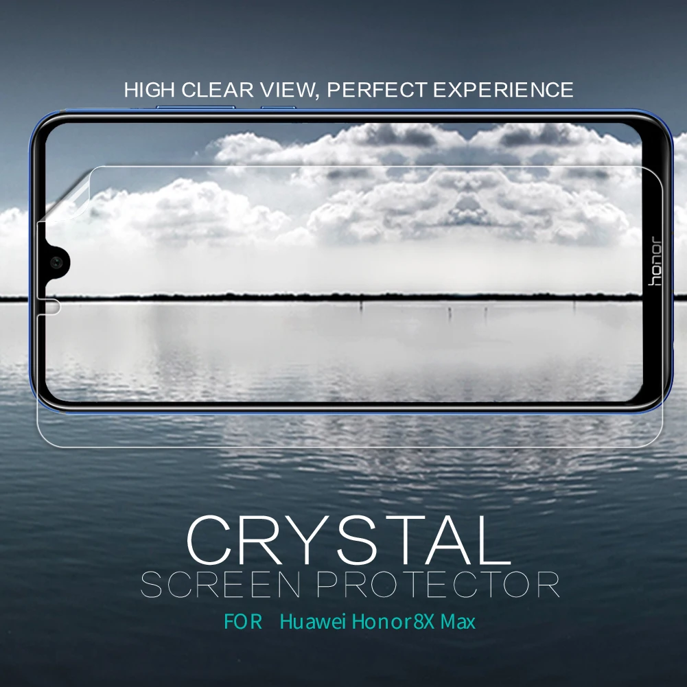 2 шт/комплект NILLKIN защита экрана для huawei Honor 8X Max Super clear ПЭТ HD защитная пленка