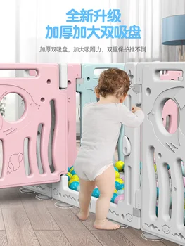 

Baby play fence child safety fence home crawling mat toddler baby indoor fence paradise with crawling mat