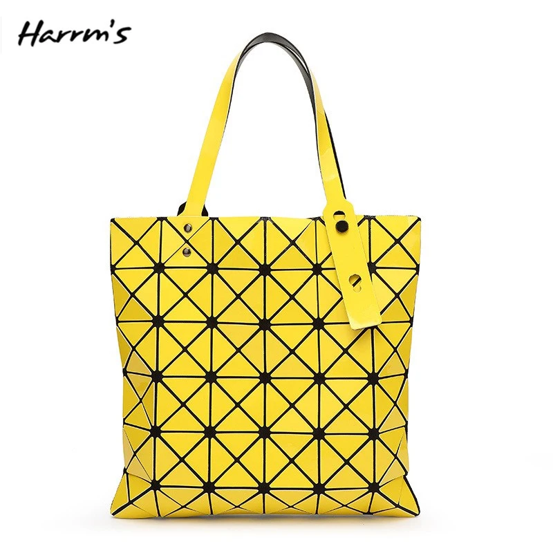 

2019 New Women Handbag Bag Female Folded Geometric Plaid Bag Fashion Casual Tote Women Handbag Shoulder Crossbody Bags 15 Color