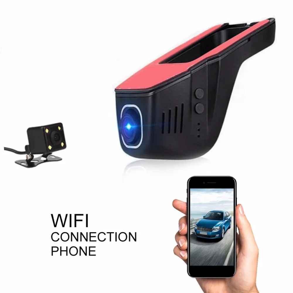 

Full HD 1080P Invisible Wifi Car SUV DVR Video Recorder Dual Lenses Camera G-Sensor Motion Sensor Automobile Data Recorder