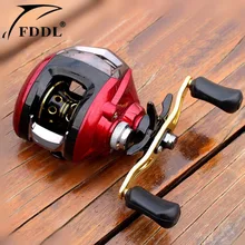 FDDL магнитный тормоз Рыболовная дорожная леска водное колесо левая/правая рука красная желтая металлическая головка удочки рыболовные катушки