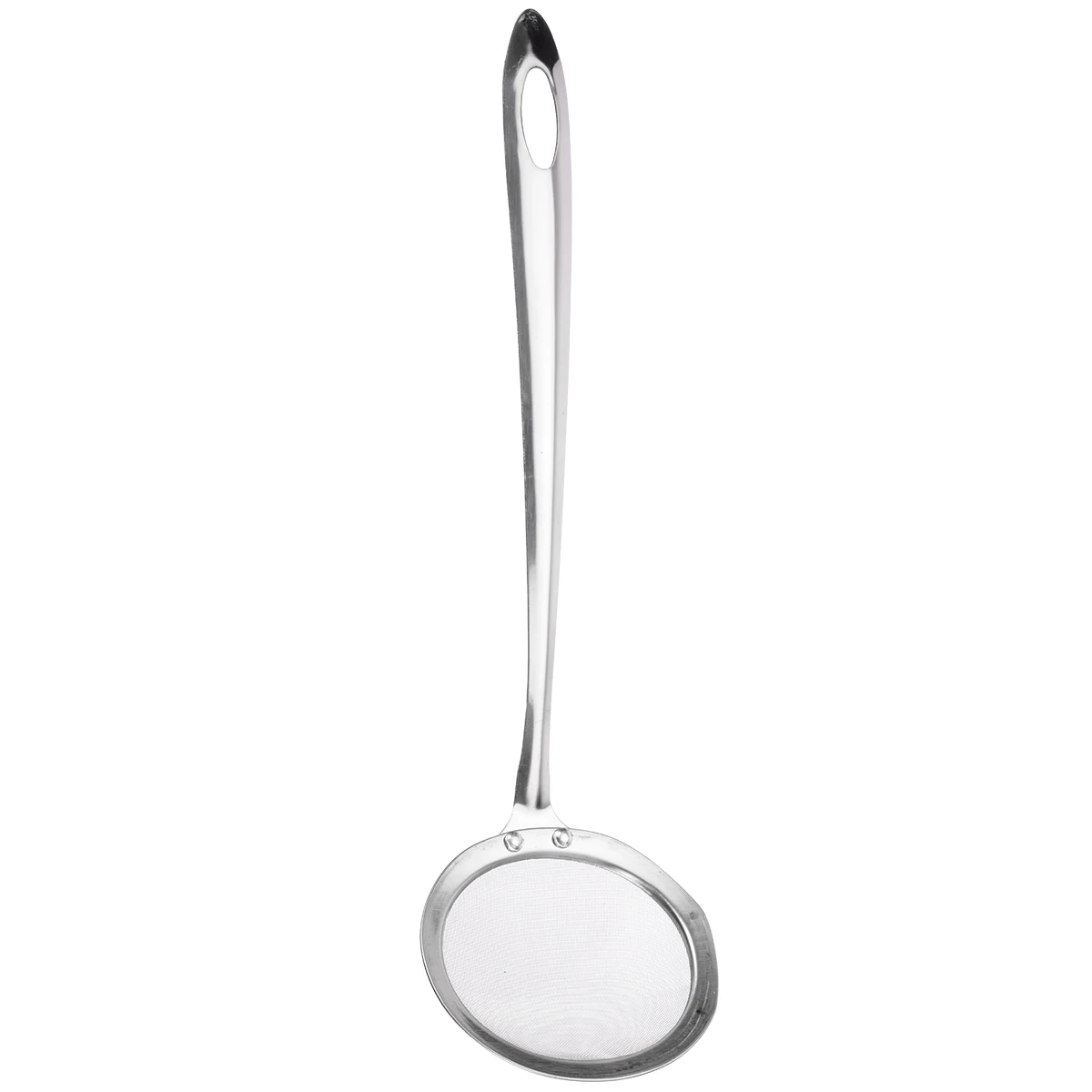 New Stainless Steel Long Handle Fine Mesh Wire Strainer Food Soup Filter Residue Colander Scoop Oil Skimmer Kitchen Scoop Tool
